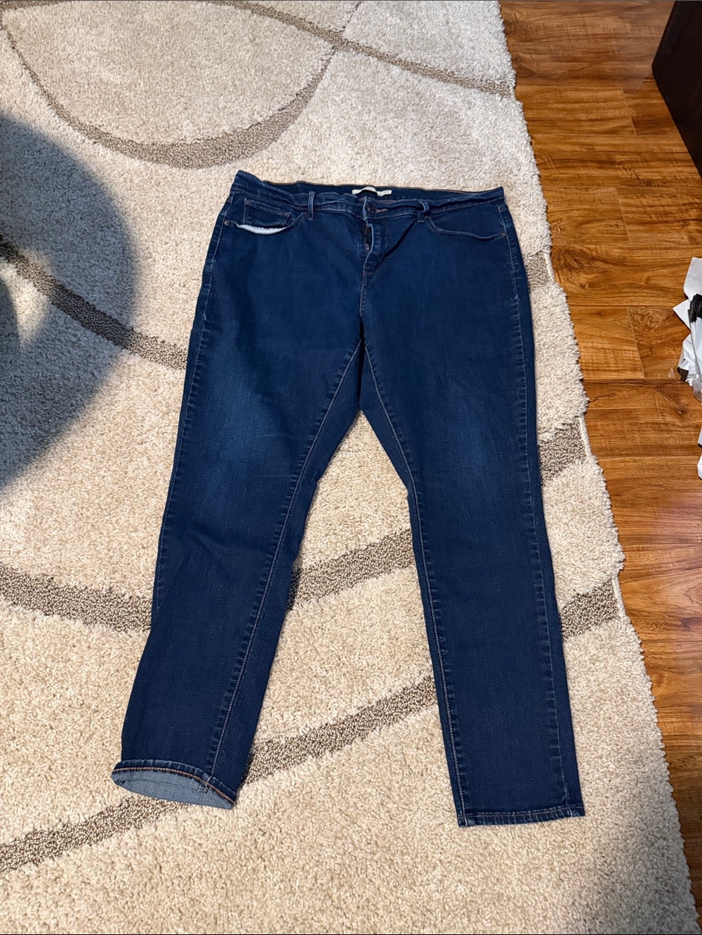 Dark Blue Women's Stretch Slim Jeans